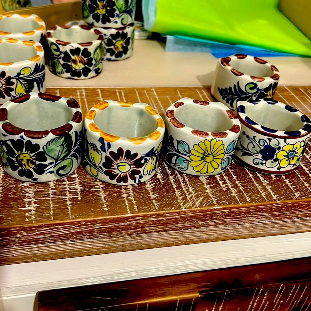 Hand Painted Napkin Holders.